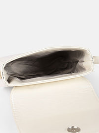 DressBerry Textured Structured Sling Bag with Bow Detail