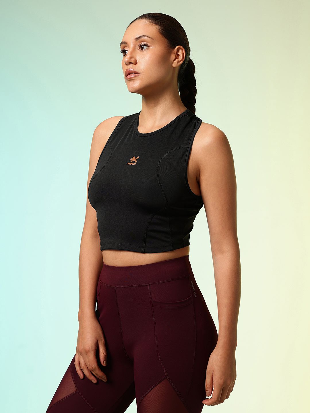 HRX by Hrithik Roshan ACTIVE-GODDESS Racer back Rapid Dry Training Tank Crop Top