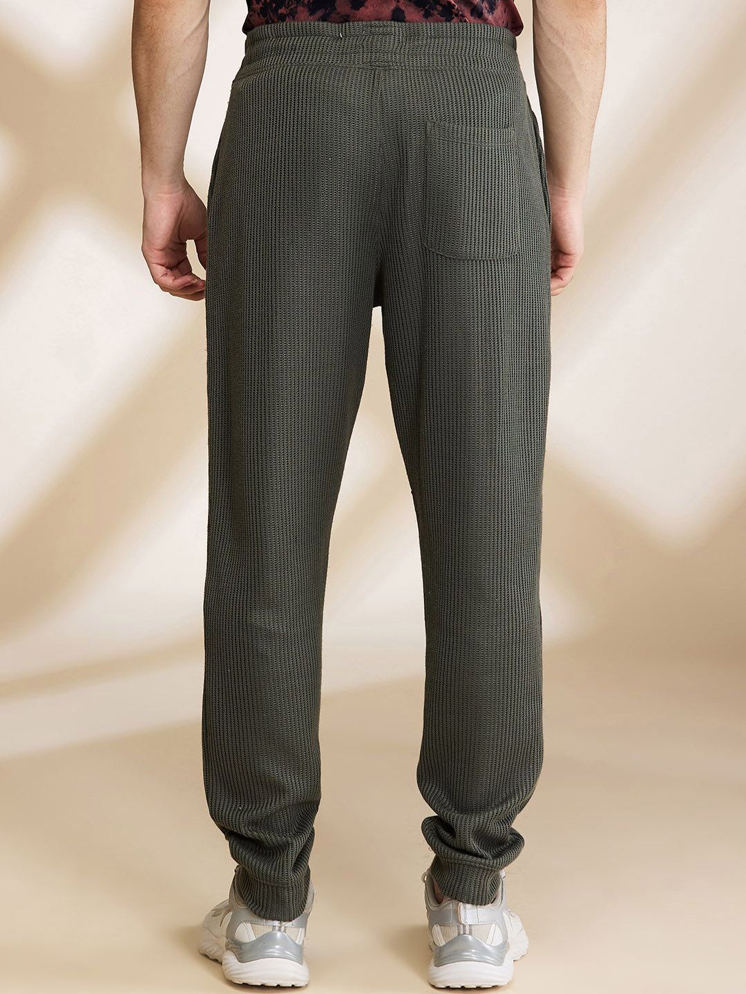 Being Human Men Striped Mid Rise Jogger