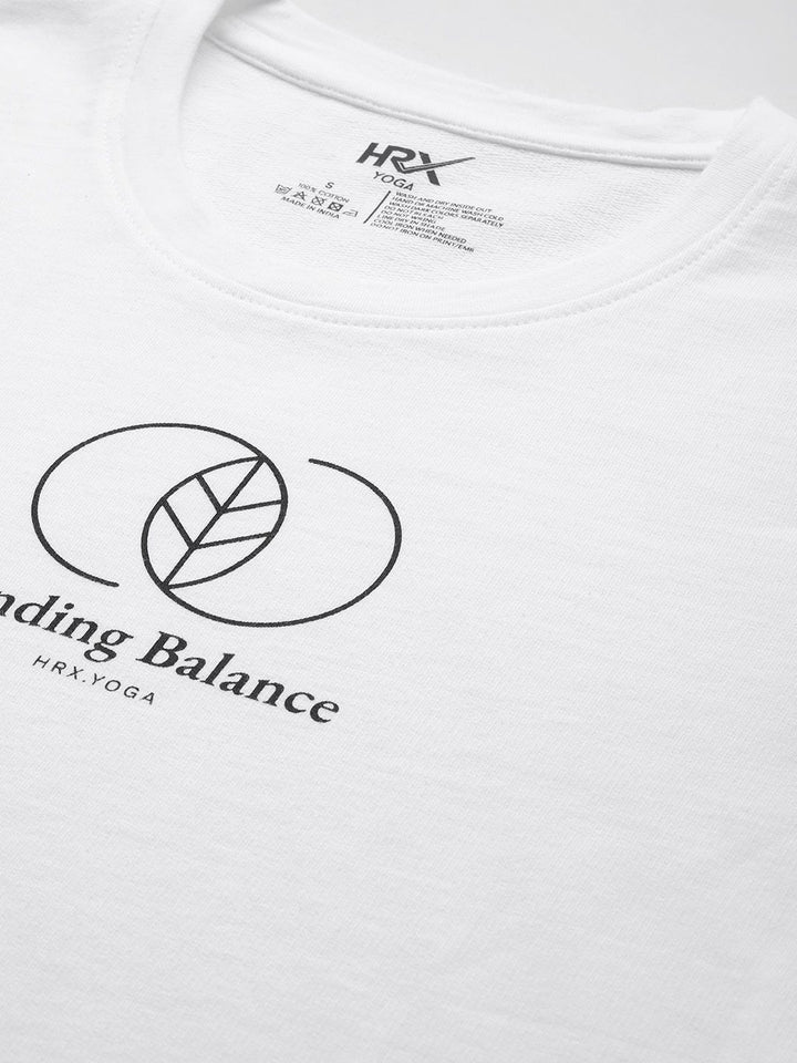 HRX by Hrithik Roshan Pure Cotton Printed Yoga T-shirt