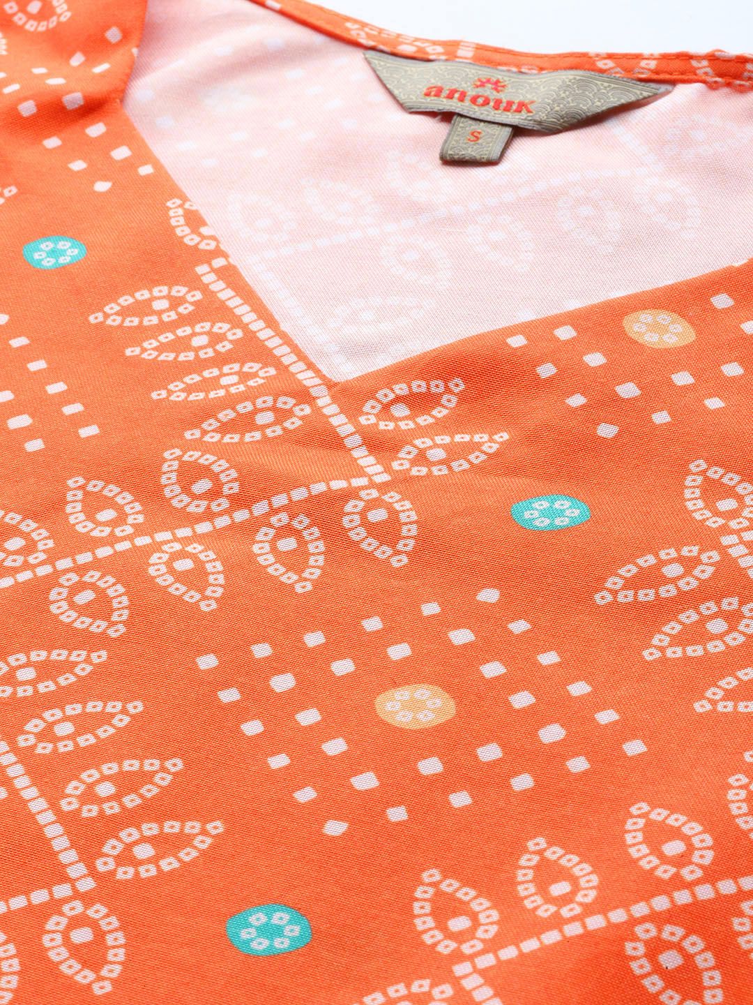 Anouk Ethnic Motifs Printed Regular Kurta With Trousers & With Dupatta