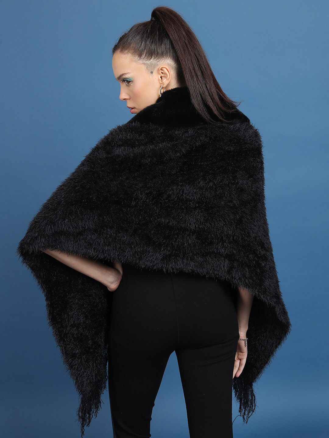 Tokyo Talkies Acrylic Poncho