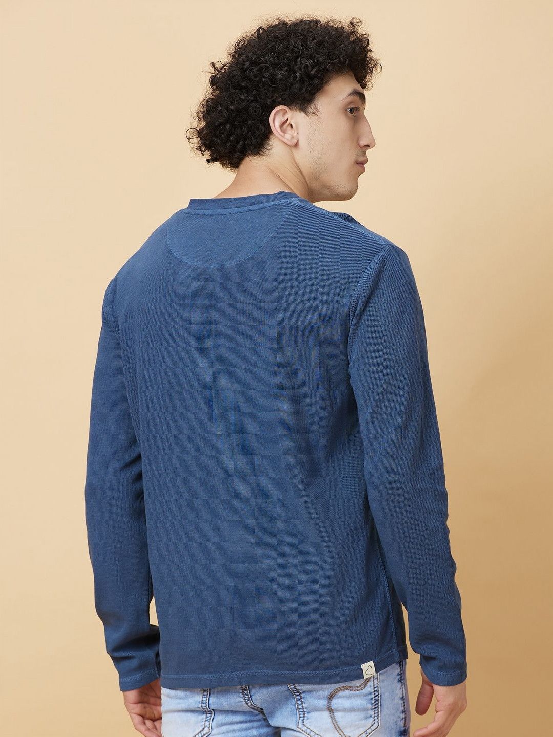 Being Human Men Mandarin Collar T-shirt
