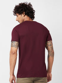 SPYKAR Abstract Printed Slim Fit Cotton T-shirt