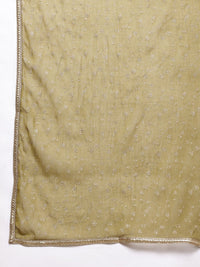 House of Pataudi Zari Work Regular Jashn Kurta With Trousers & With Dupatta