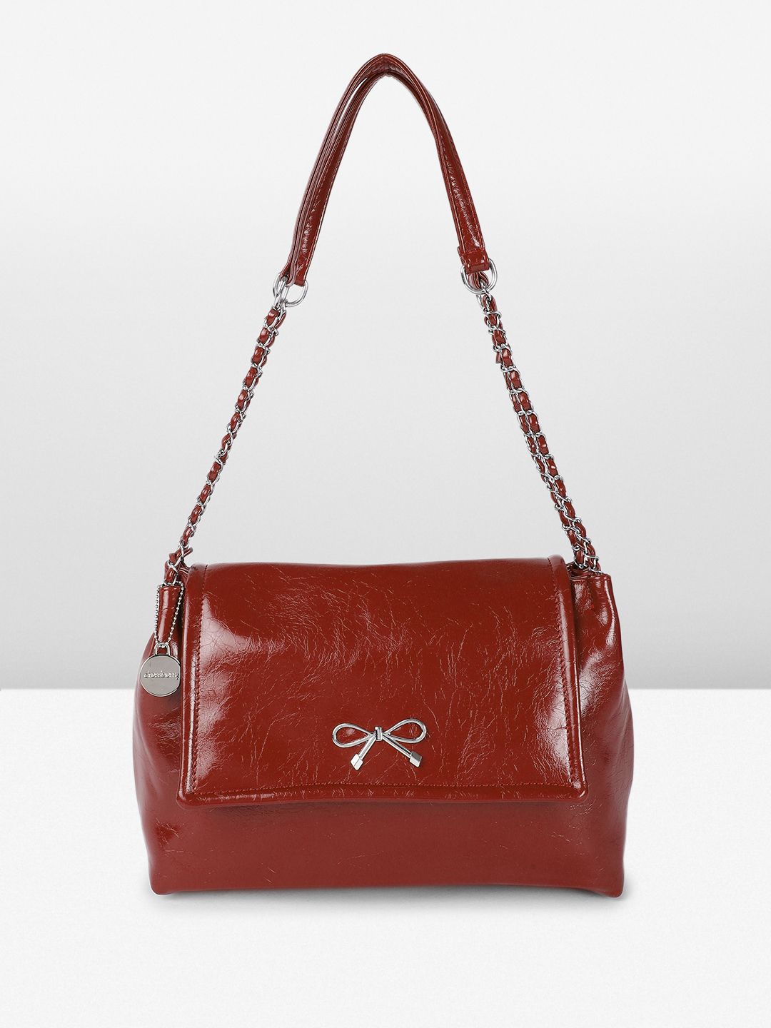 DressBerry Textured Structured Shoulder Bag