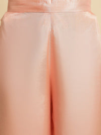 W Women Floral Embroidered Wide Leg Trousers