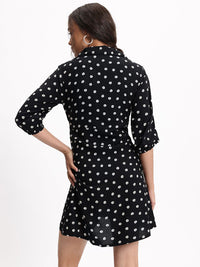 DressBerry Dainty Floral Monochrome Mania Wrap Dress