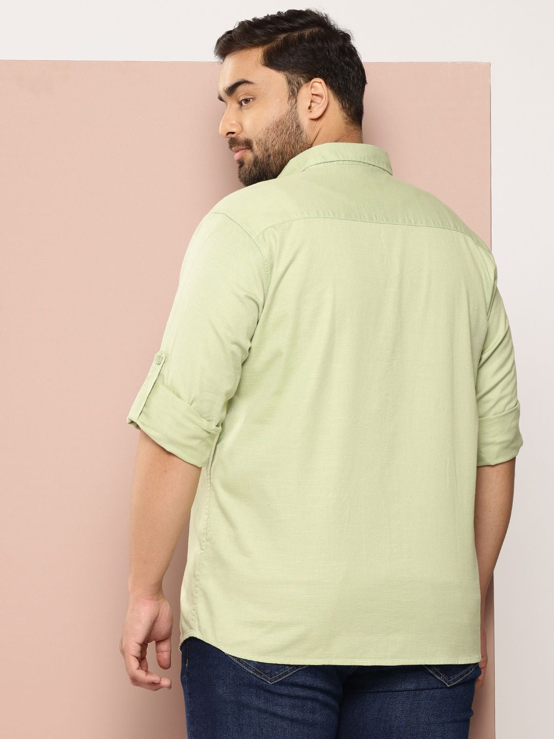 Thomas Scott Men Plus Size Premium Pure Cotton Casual Shirt