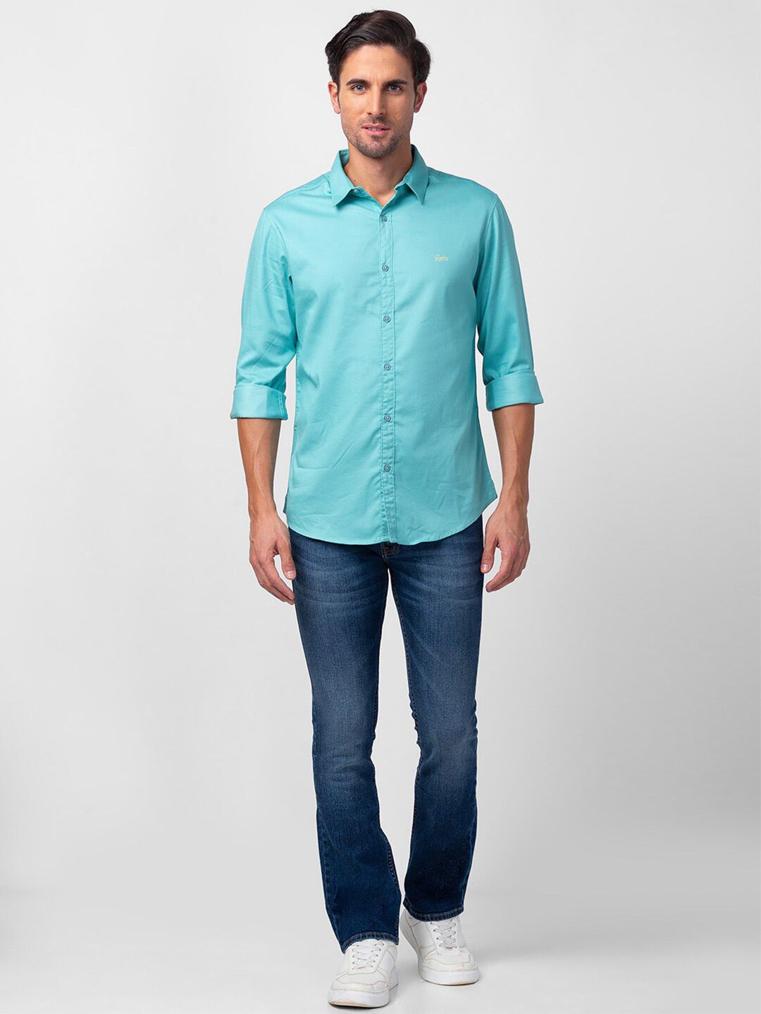SPYKAR Men Solid Slim Fit Casual Shirt