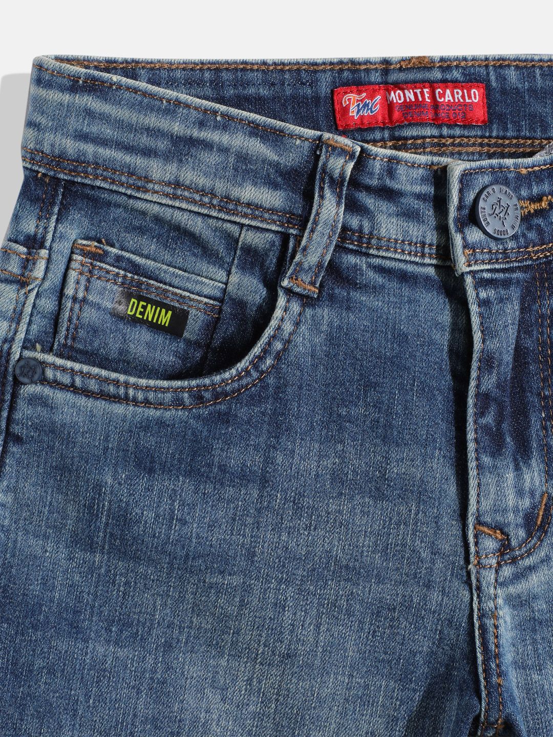 Monte Carlo Boys Straight Fit Ripped Jeans