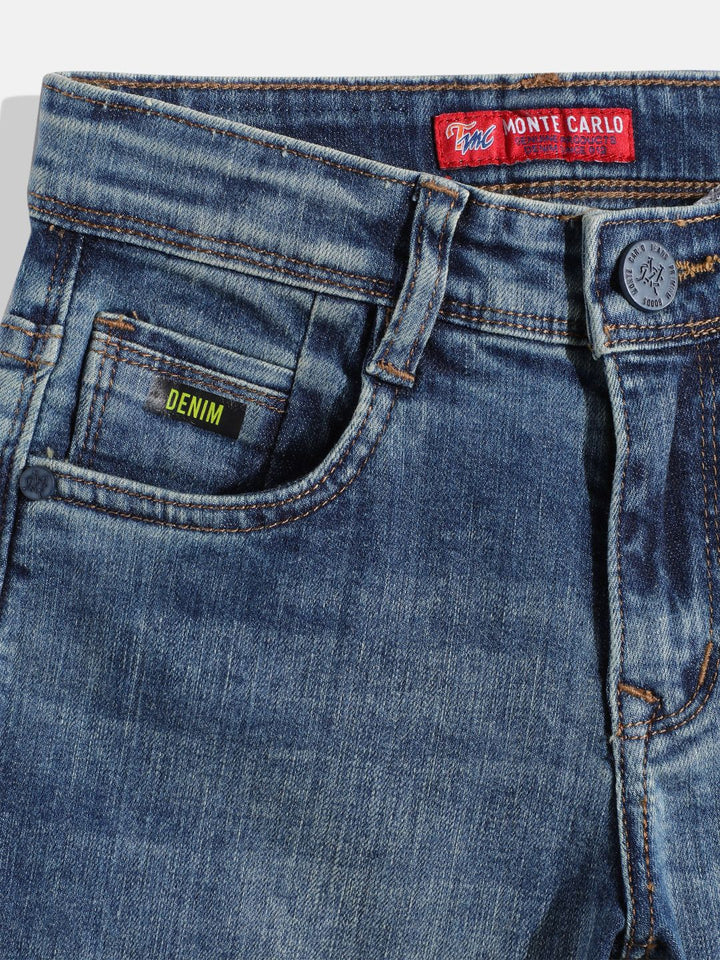Monte Carlo Boys Straight Fit Ripped Jeans