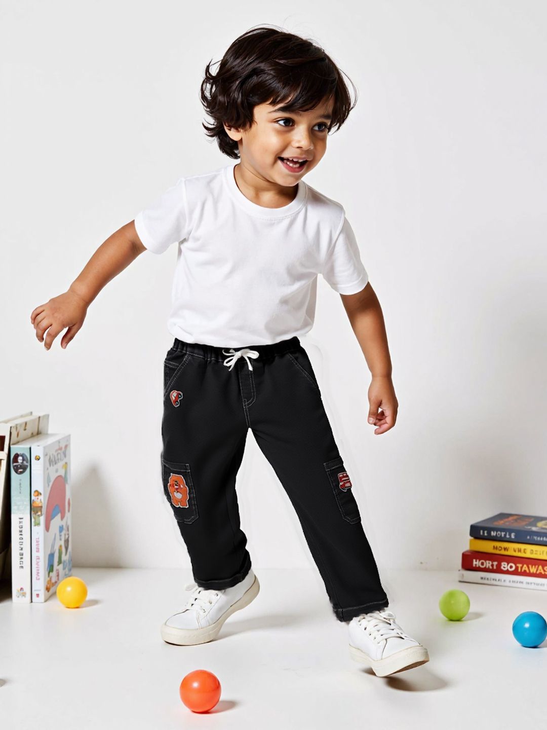 Nauti Nati Boys Classic Regular Fit Mid-Rise Light Fade Stretchable Jeans