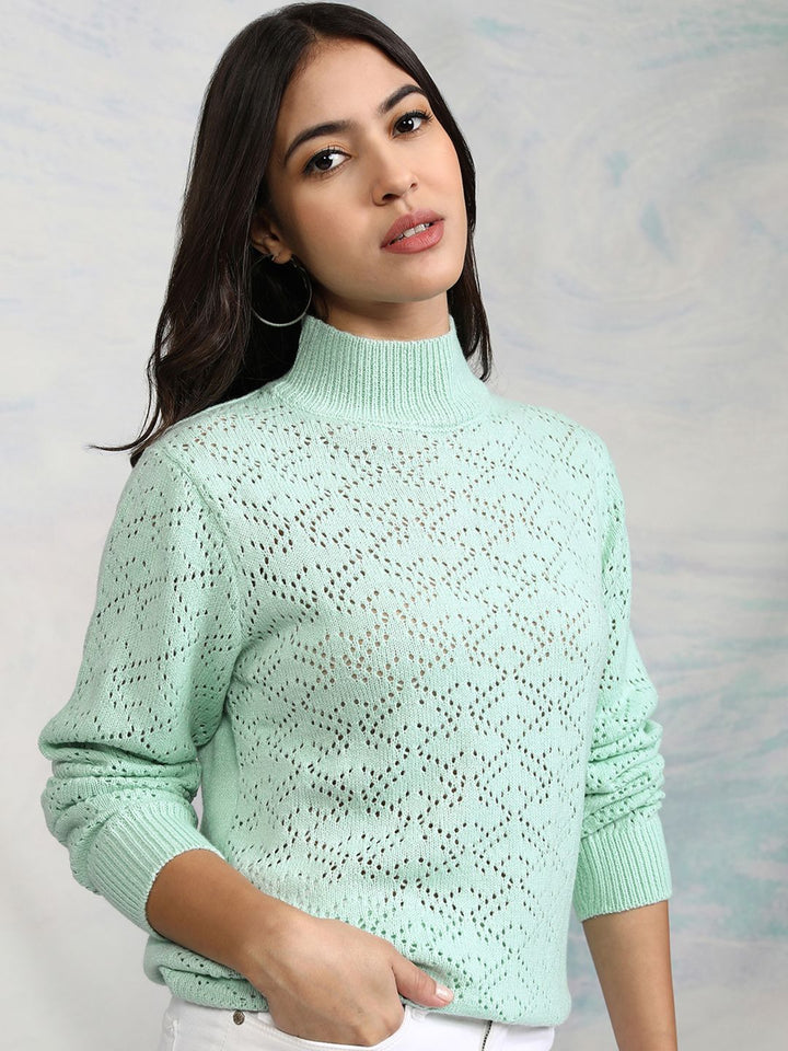 Tokyo Talkies Women Blue Pullover