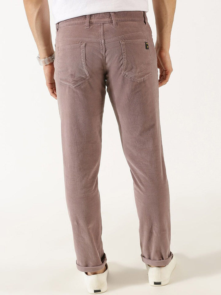Thomas Scott Men Regular Fit Corduroy Chinos Trousers