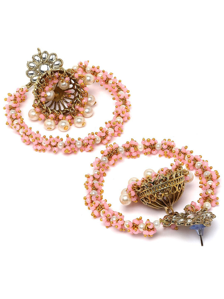 Anting-anting Jhumkas Kontemporari Karatcart berlapis emas
