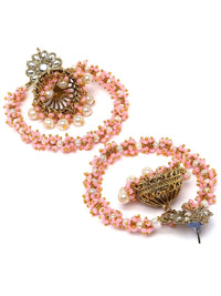 Anting-anting Jhumkas Kontemporari Karatcart berlapis emas