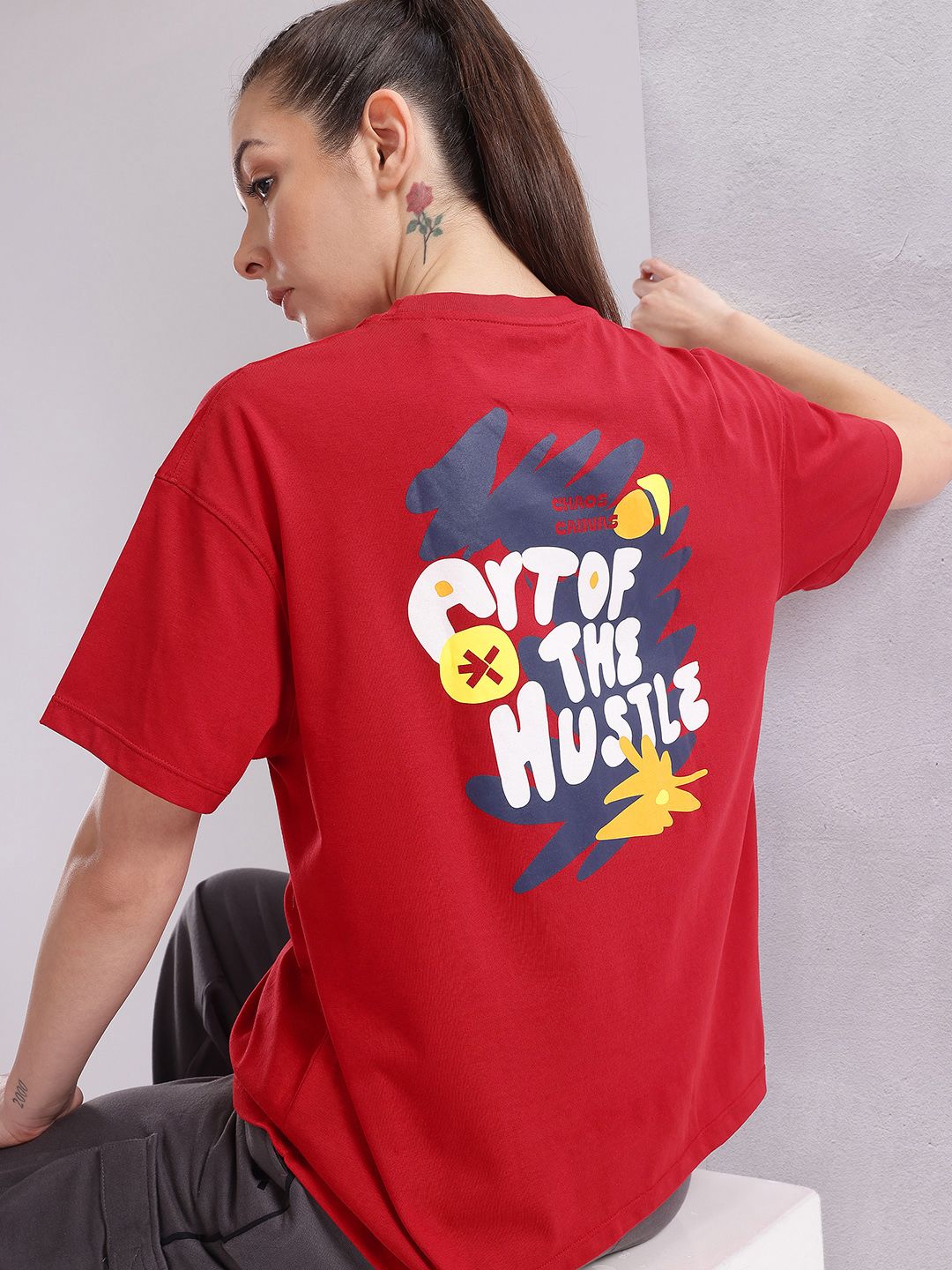 HRX by Hrithik Roshan Women Printed Relaxed Fit T-shirt
