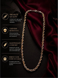 PANASH Men Brass Gold-Plated Chain