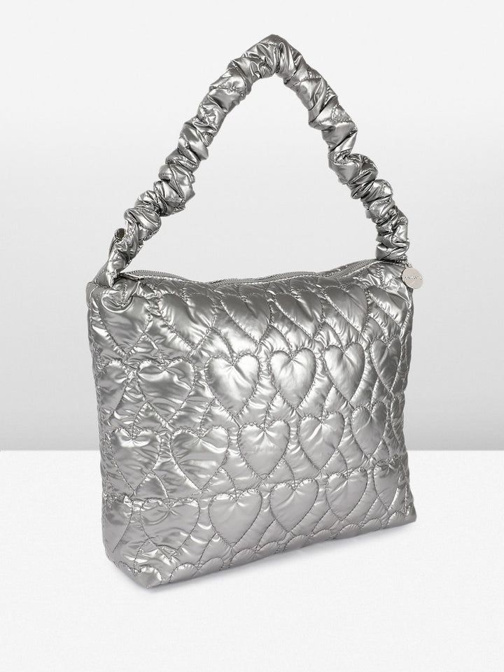DressBerry Structured Shoulder Bag with Quilted