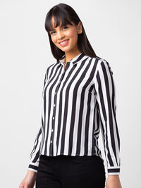 SPYKAR Women Striped Casual Cotton Shirt