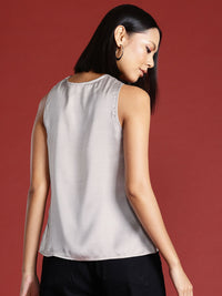 all about you Twisted Detail Satin Top
