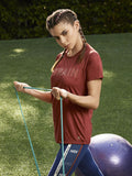 HRX by Hrithik Roshan Women Rust Red Rapid Dry Training Tshirt