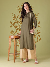 Anouk Women Shirt Collar Kurta