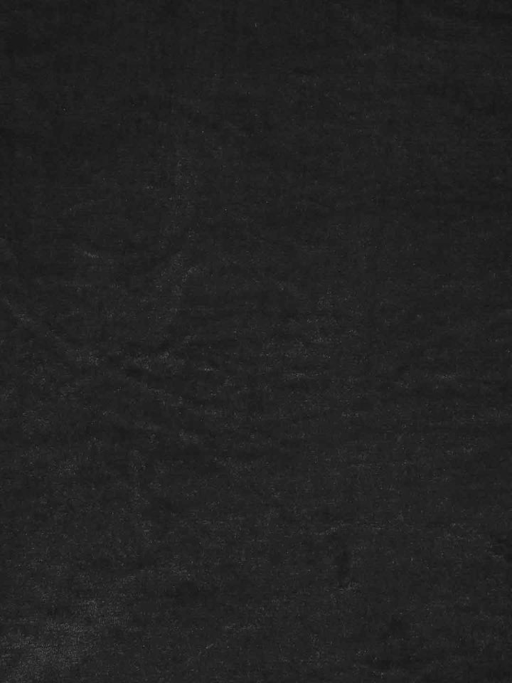 KLOTTHE Black 300TC Woolen Single Bedsheet With Pillow Cover
