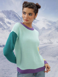 Tokyo Talkies Round Neck Acrylic Pullover