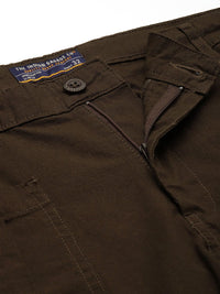 The Indian Garage Co Men Relaxed Fit Ripstop Cargo Trousers