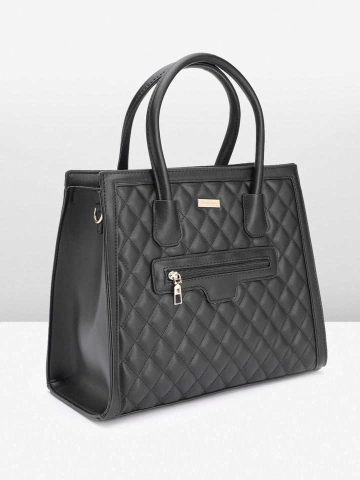 DressBerry Structured Quilted Handheld Bag