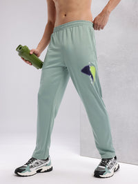 HRX by Hrithik Roshan Men Typography Print Detail Mid-Rise Rapid-Dry Running Track Pants