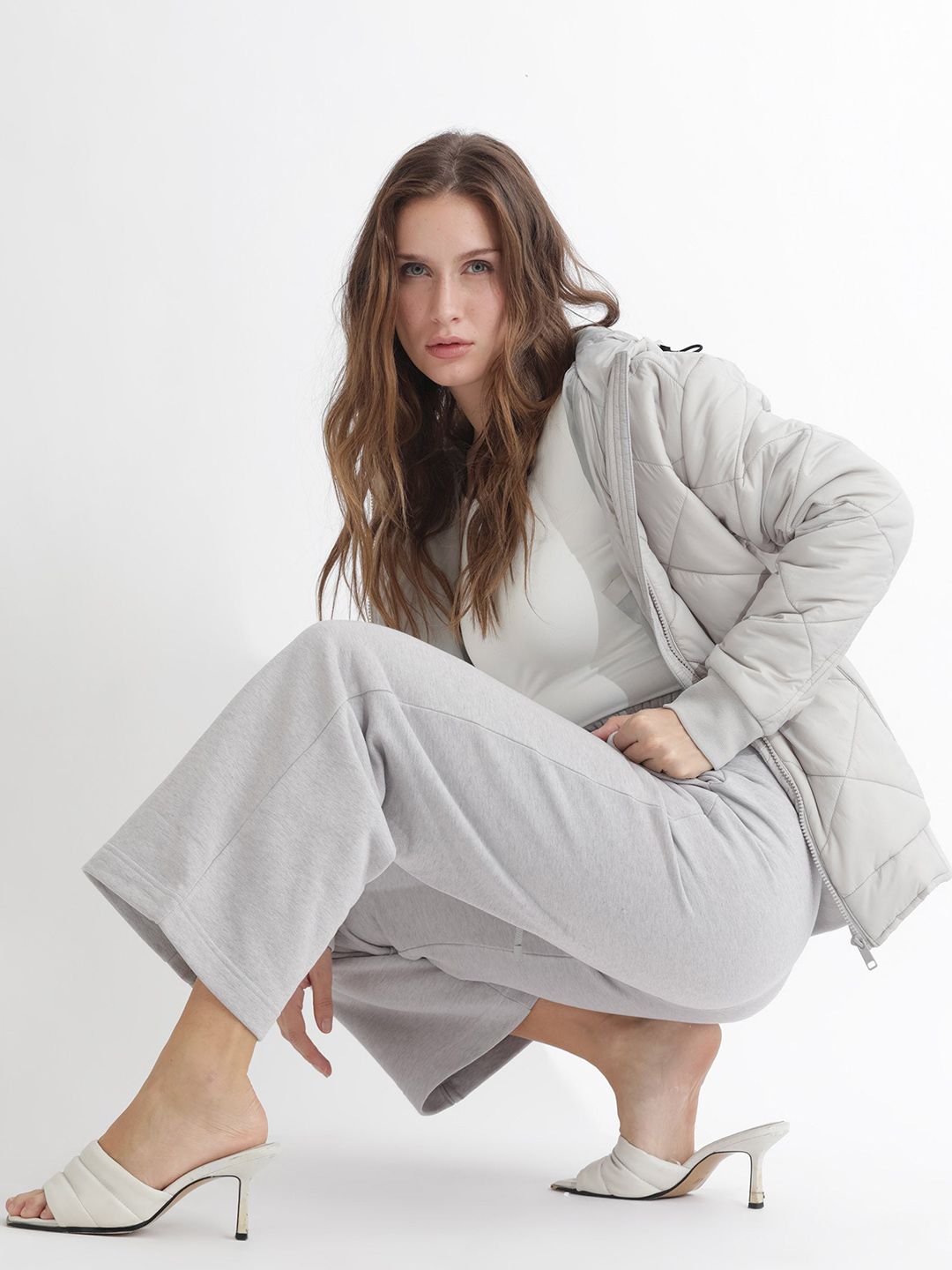 RAREISM Women Mid-Rise Cotton Track Pants