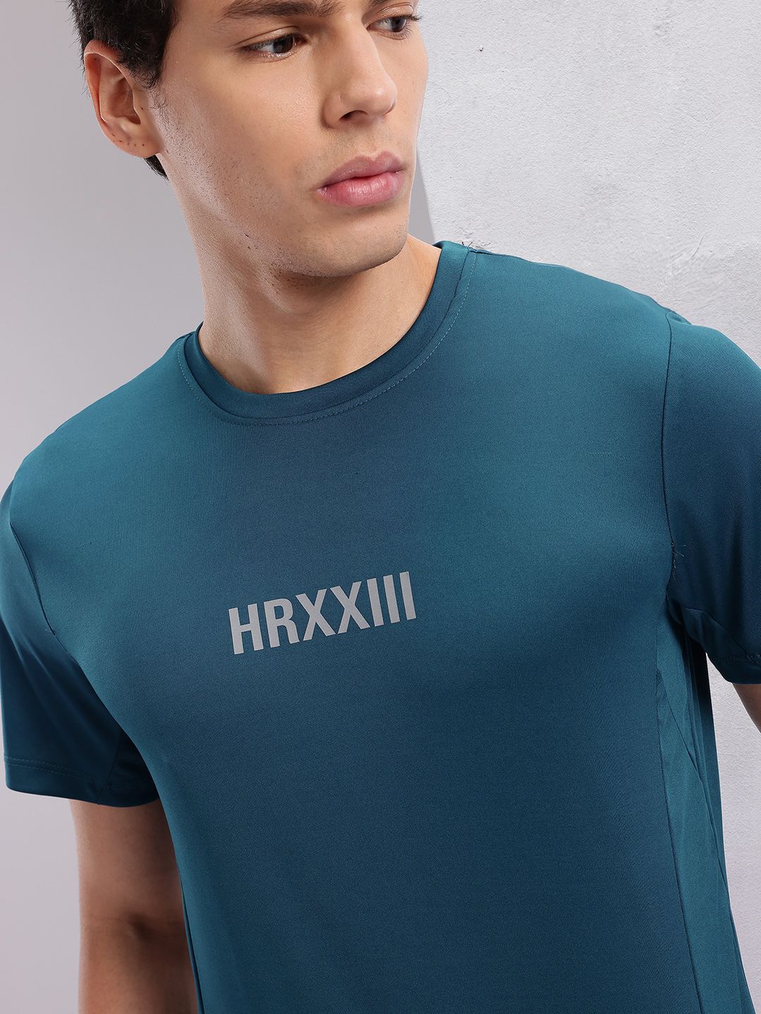 HRX by Hrithik Roshan Men Brand Logo Printed Rapid-Dry Training T-shirt