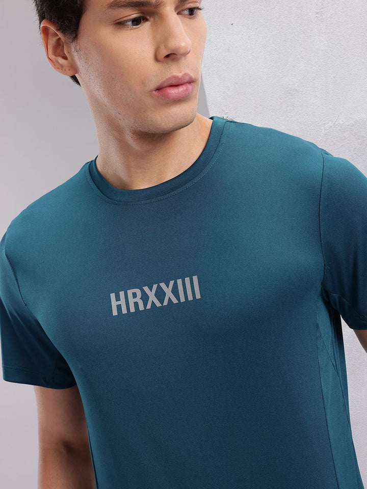 HRX by Hrithik Roshan Men Brand Logo Printed Rapid-Dry Training T-shirt