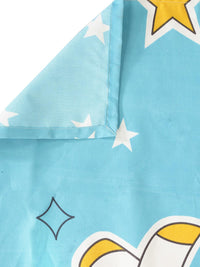 Watak Kartun Biru KLOTTHE Polycotton 300 TC King Denda 2 Cadar dengan 4 Sarung Bantal-98 x 87 inci