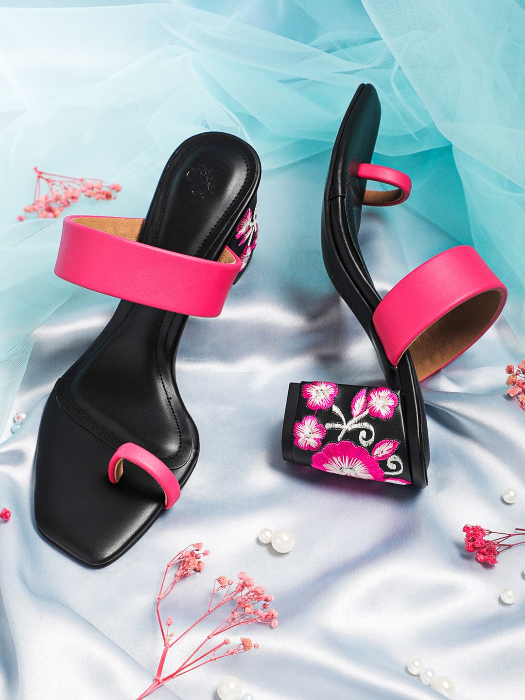 House of Pataudi Open Toe  Block Heels