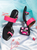 House of Pataudi Open Toe  Block Heels