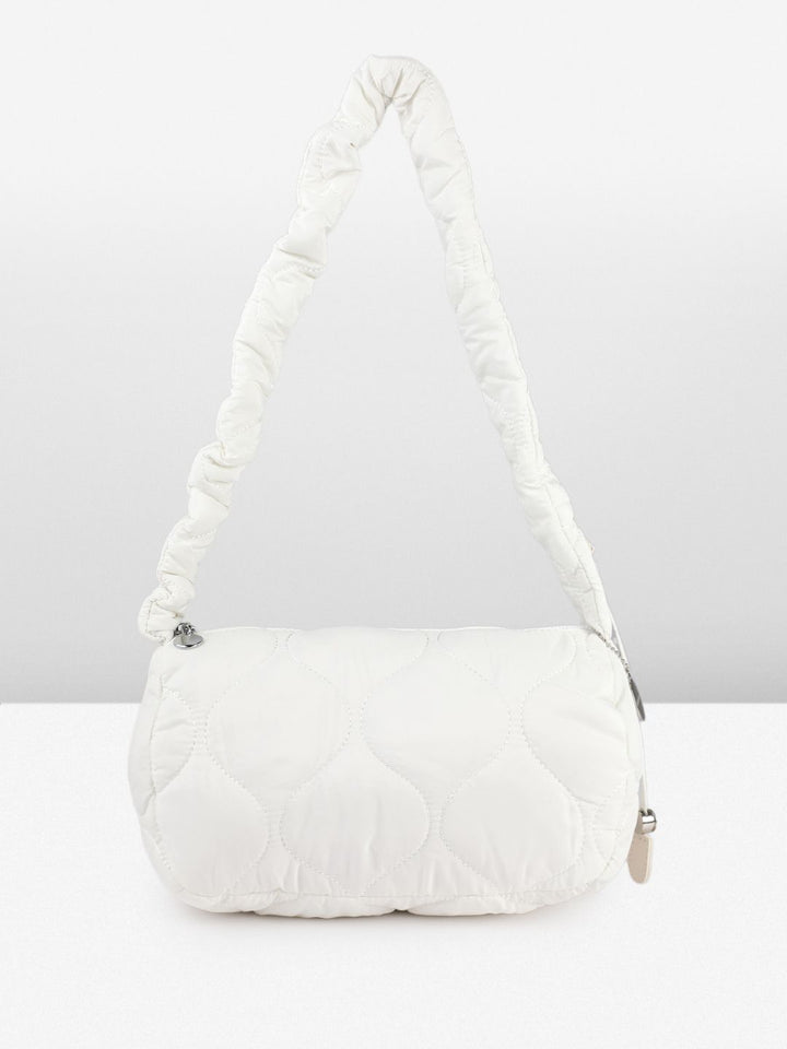 DressBerry Structured Quilted Shoulder Bag