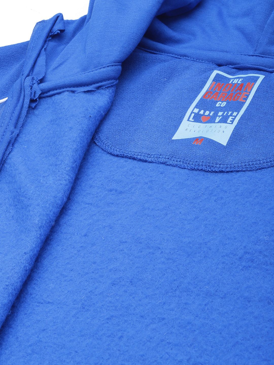 The Indian Garage Co Men Applique Detail Hooded Sweatshirt