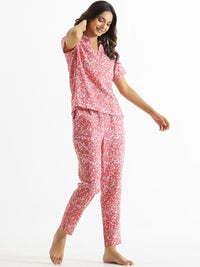 SANSKRUTIHOMES Printed Pure Cotton Night Suit