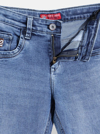 Monte Carlo Boys Straight Fit Light Fade Stretchable Jeans