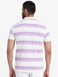 RARE RABBIT Men Rings-4 Slim Fit Solid Polo Collar Pure Cotton T-Shirt