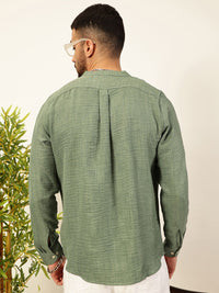 Thomas Scott Men Premium Slim Fit Textured Casual Shirt