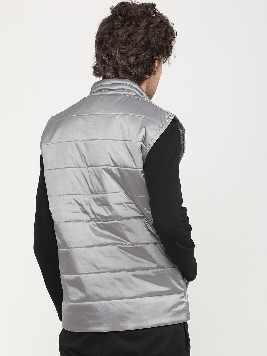 HIGHLANDER Men Grey Padded Jacket