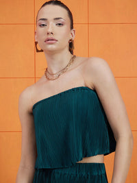 STREET 9 Off Shoulder Crop Top & Mid-Rise Trouser