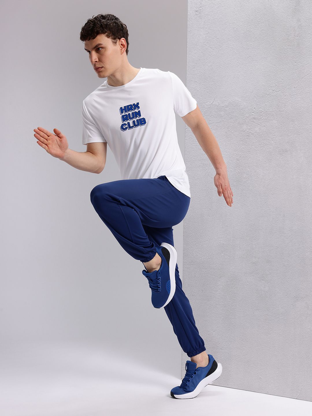 HRX by Hrithik Roshan Typography Printed Detail Regular Fit Rapid-Dry Running T-shirt