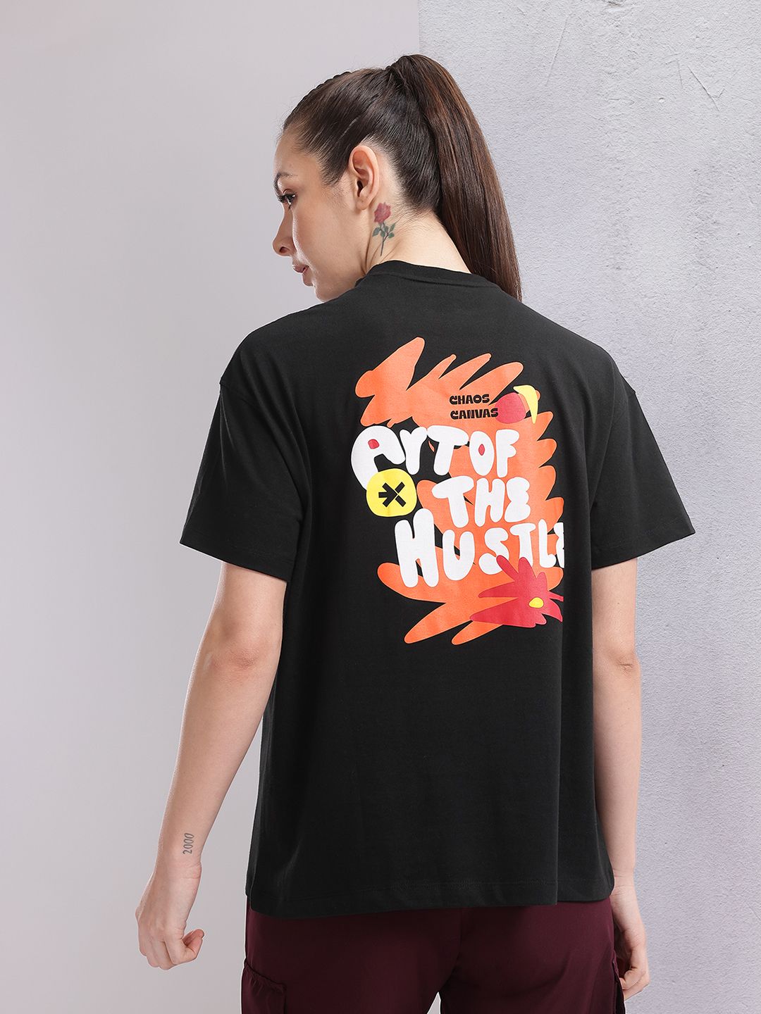 HRX by Hrithik Roshan Women Printed Relaxed Fit T-shirt