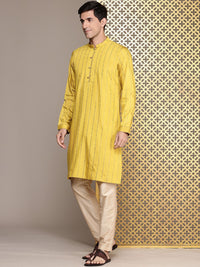 House of Pataudi Jashn Striped Kurta